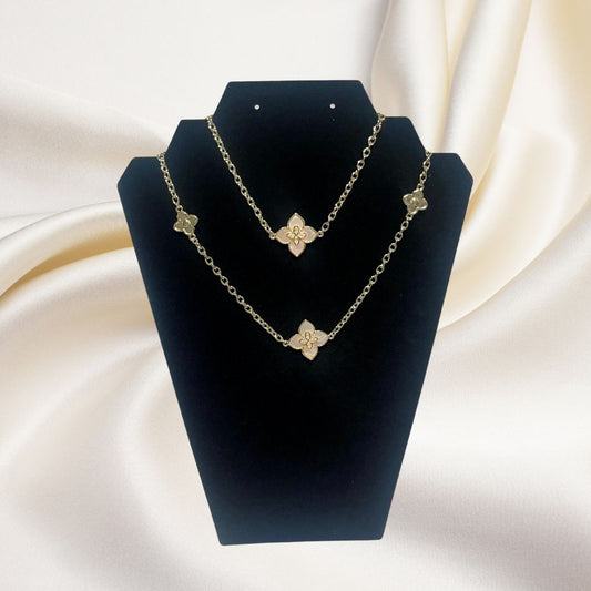 Golden Blossom Necklace | Elegant Women's Jewelry